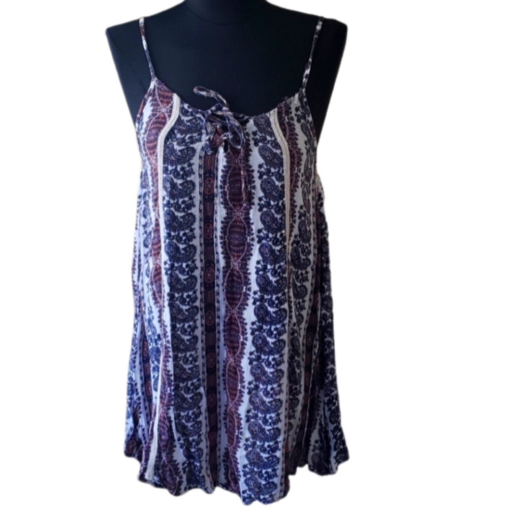 Blush Long Dress Short Size Medium Abstract